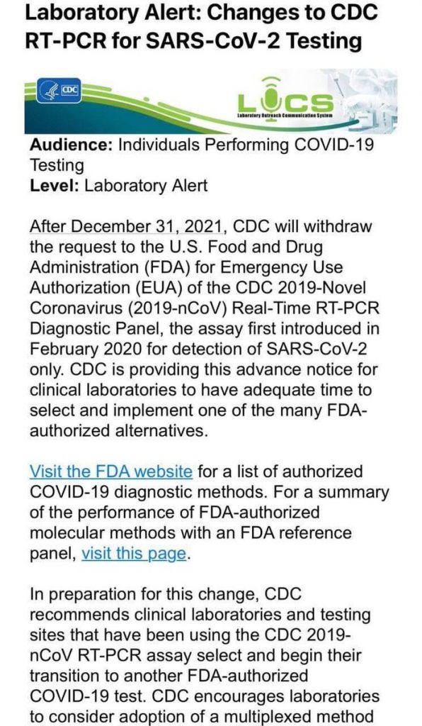 CDC changes covid testing